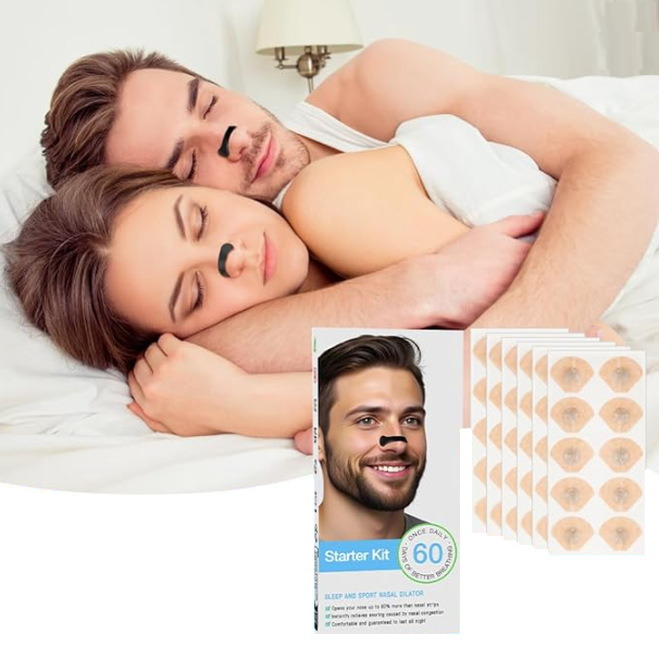 Tira Nasal Magnética – 30 Adhesivos Nasales con Imán